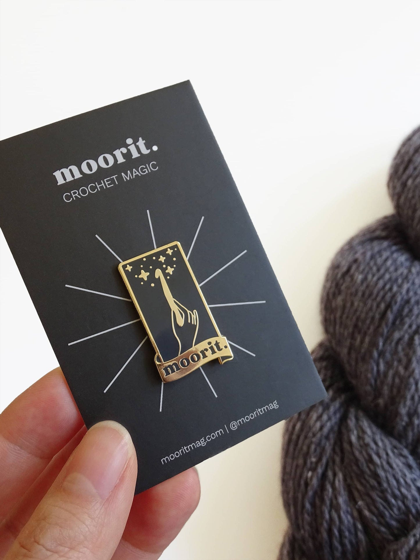 Crochet Magic Enamel Pin